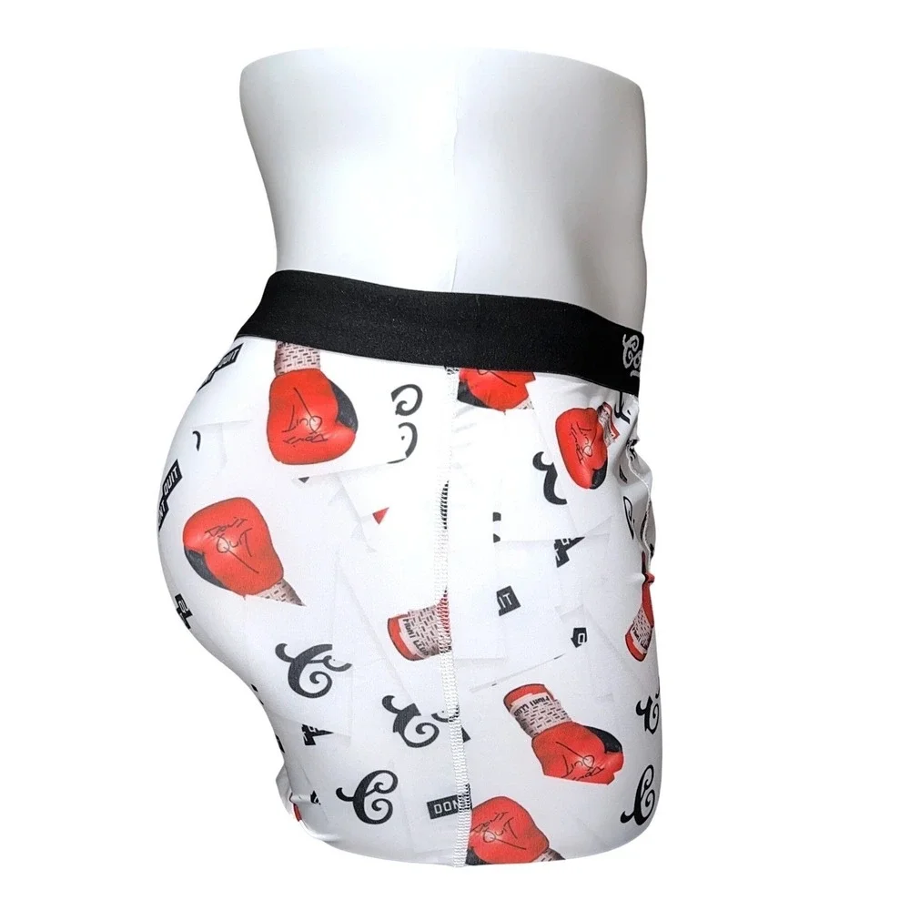 Contenders Mens XL Boxing Glove Dont Quit Boxer Briefs White Red Performance New